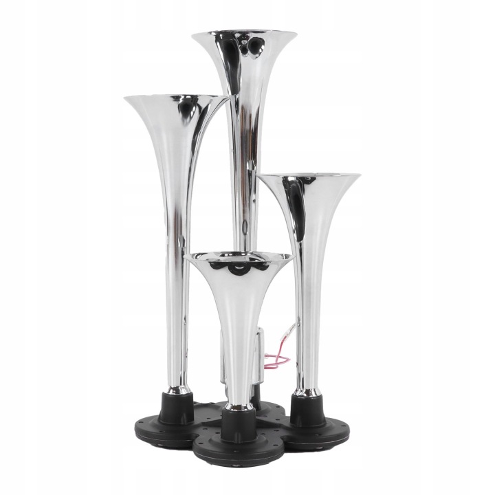SIGNAL KLAXON PNEUMATIQUE TROMPETTE AVERTISSEUR SONORE CHROME VERS POJAZDOW 12/24 V 150DB
