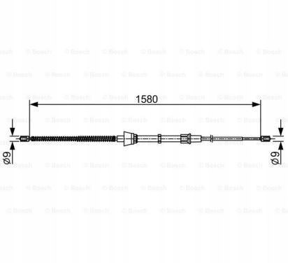BOSCH 1 987 482 446 CÂBLE FREIN STATIONNEMENT