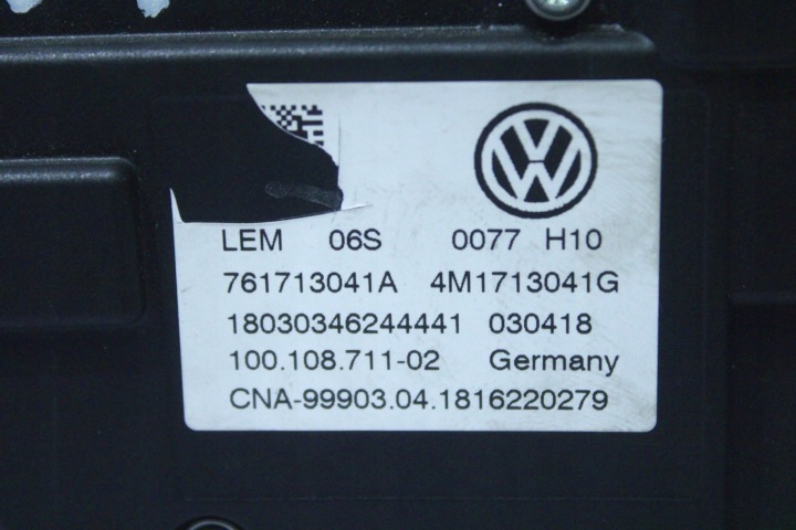 VOLKSWAGEN TOUAREG III CRIC COMMUTATEUR CHANGEMENTS VITESSE 4M1713041G