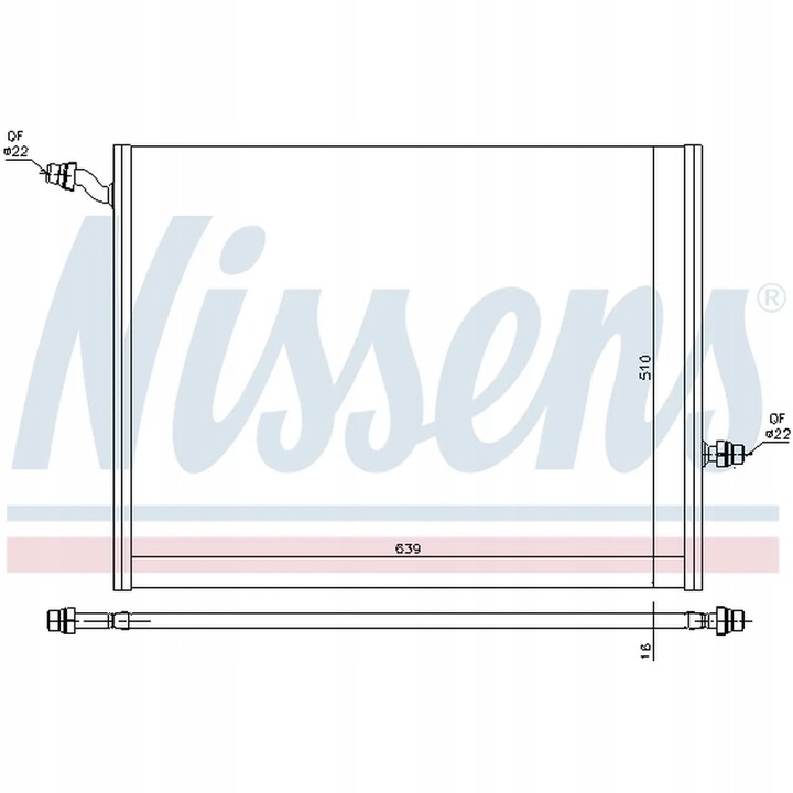 CHLODNICA, SISTEMA DE REFRIGERACIÓN DEL MOTOR NISSENS 606497 