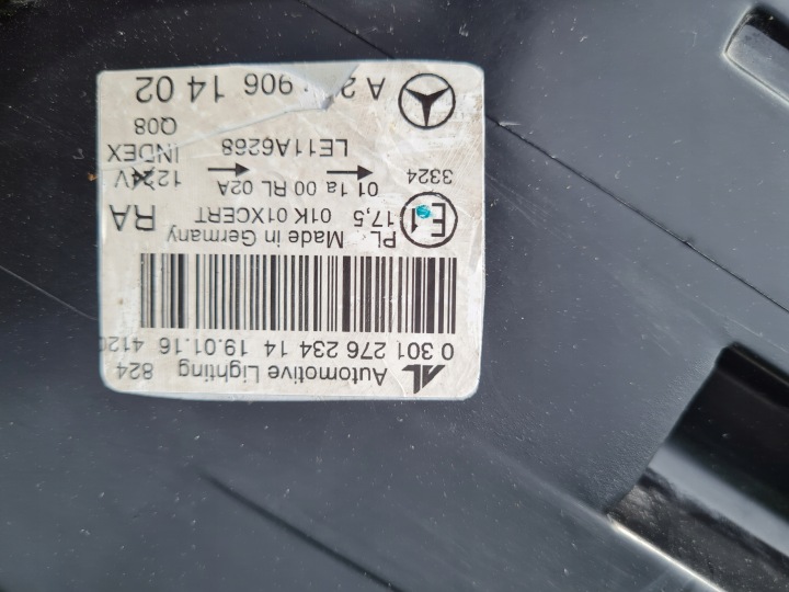 MERCEDES AVEC CLASSE 222 COMPLET LED INTELIGENT SUR CAMÉRA 2229061302 2229061402