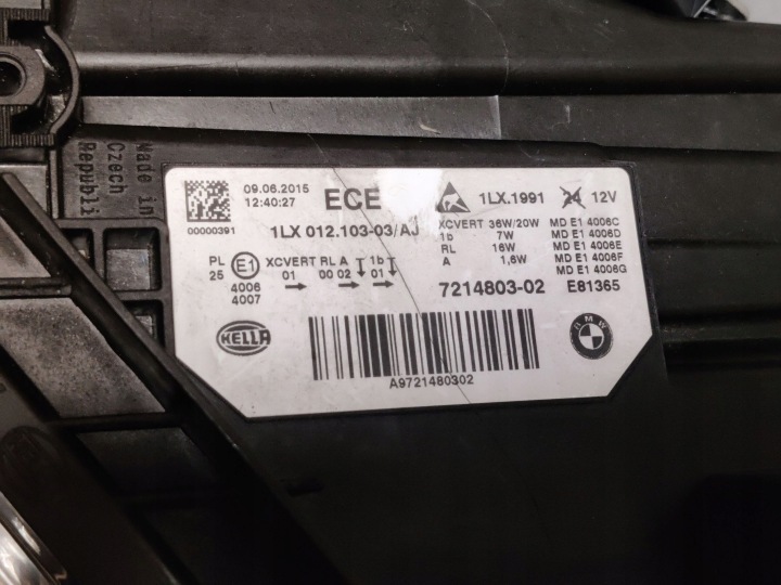 BMW 3 F30 F35 F31 2015 PHARES AVANT ENSEMBLE