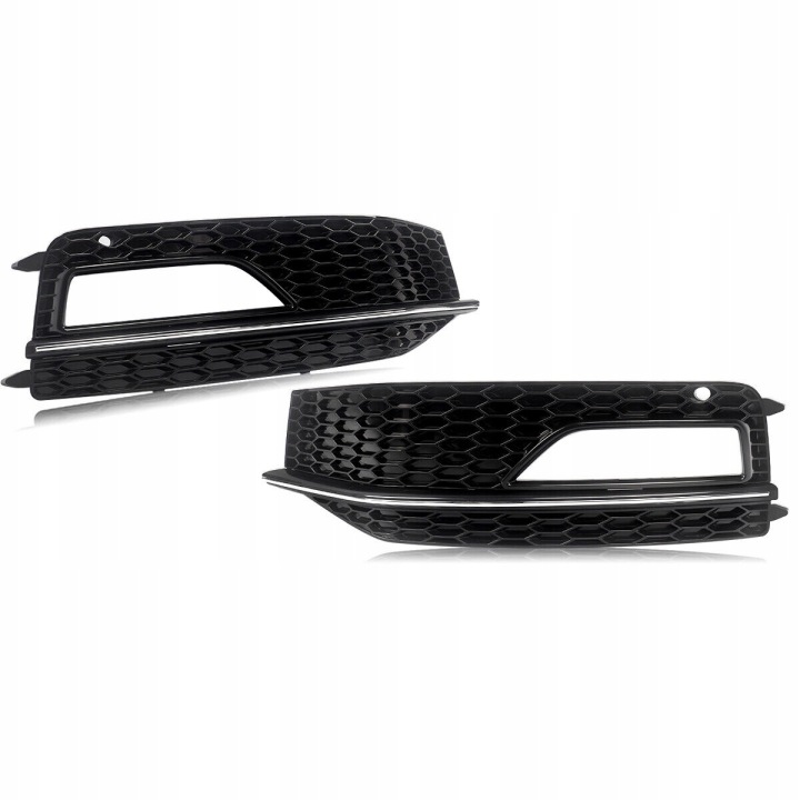 GRILLE CALANDRE SOUS PHARES ANTIBROUILLARD AUDI A4 B8 S4 2013-2015 DROITE GAUCHE