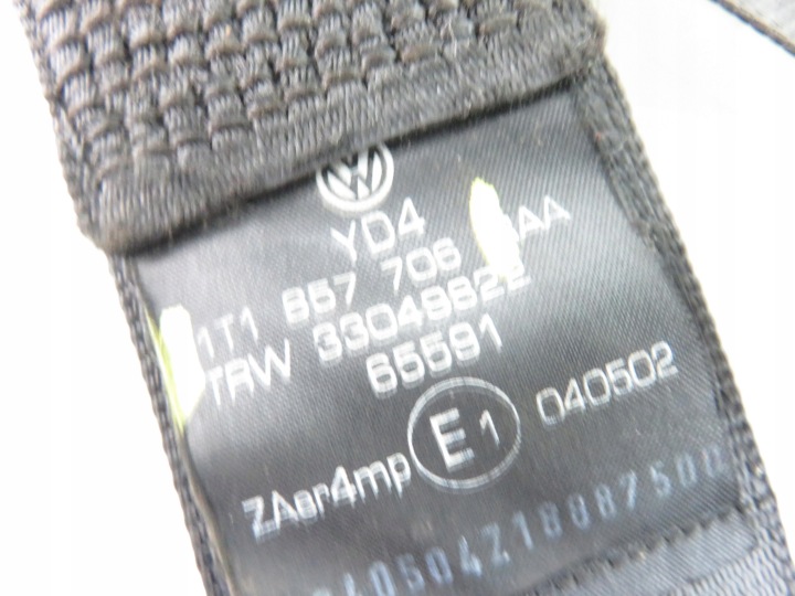 CEINTURE DE SÉCURITÉ DROIT AVANT TOURAN