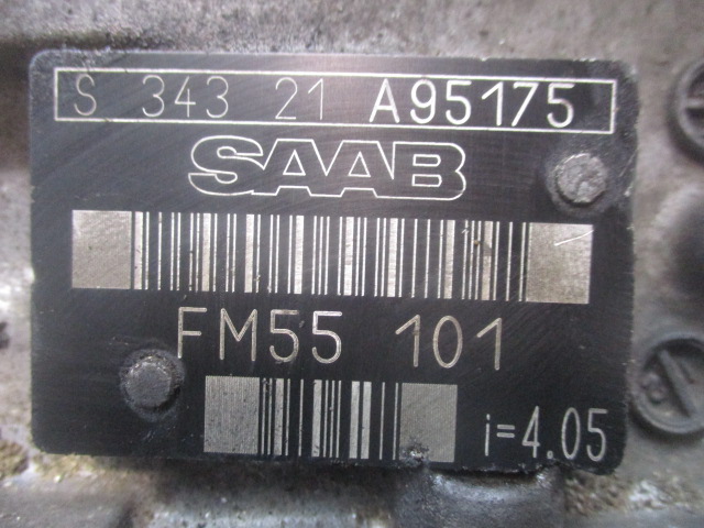 SAAB 9-3 II 2.0T 175KM BOÎTE DE VITESSES FM55101