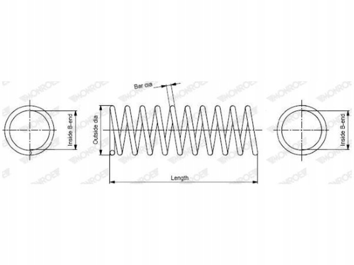 MUELLE PARTE DELANTERA MONROE SP1440 