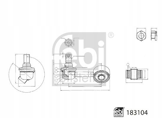 FEBI BILSTEIN LACZNIK/WSPORNIK ESTABILIZADOR FE183104 