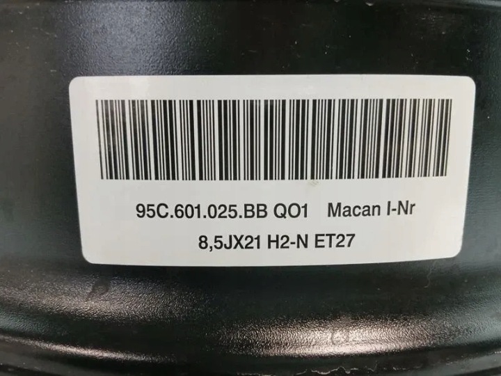 PORSCHE MACAN 95B ALLOY WHEEL 95C601025BB 8.5J X 21 ET27 RIM