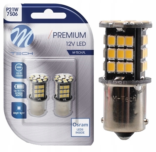 LB354W LUZ P21W OSRAM DIODO LUMINOSO LED 48XSMD2835 BLANCA CANBUS 