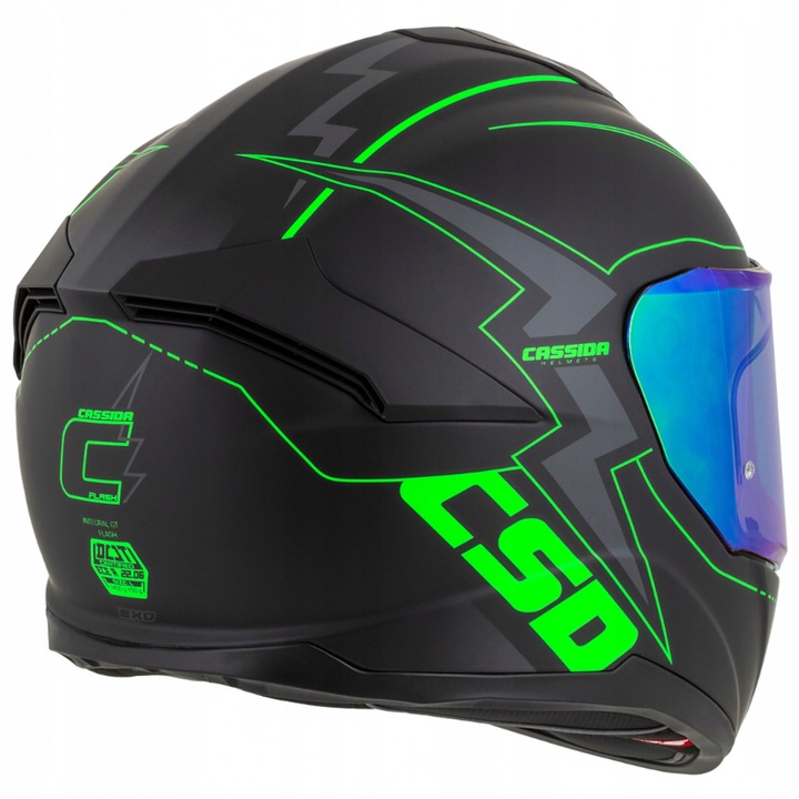 CASSIDA CASCO PARA MOTOCICLETA GT2 + LUSTRZANKA VENTANAS XS 