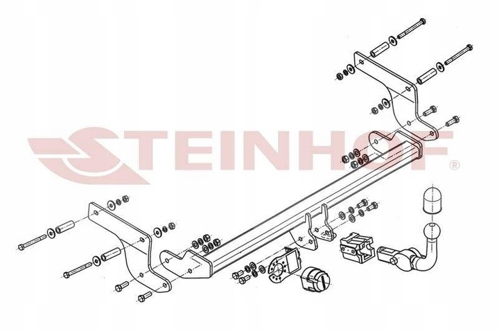 BARRA DE REMOLQUE GANCHO DE REMOLQUE STEINHOF RENAULT CLIO IV 2012- 