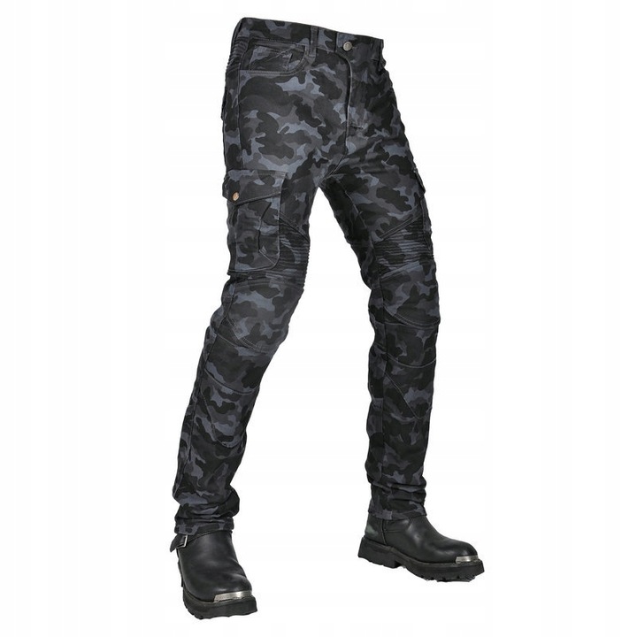 PANTALONES MOTOCICLETA BOJOWKI MESKIE JEANSY KEVLAR S-XXXL 