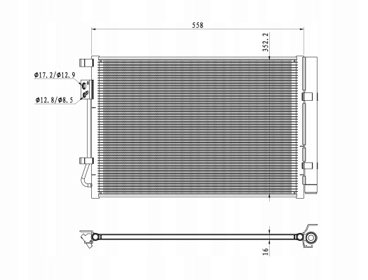 RADUADOR DE ACONDICIONADOR - SKRAPLACZ, EASY FIT NRF 350492 