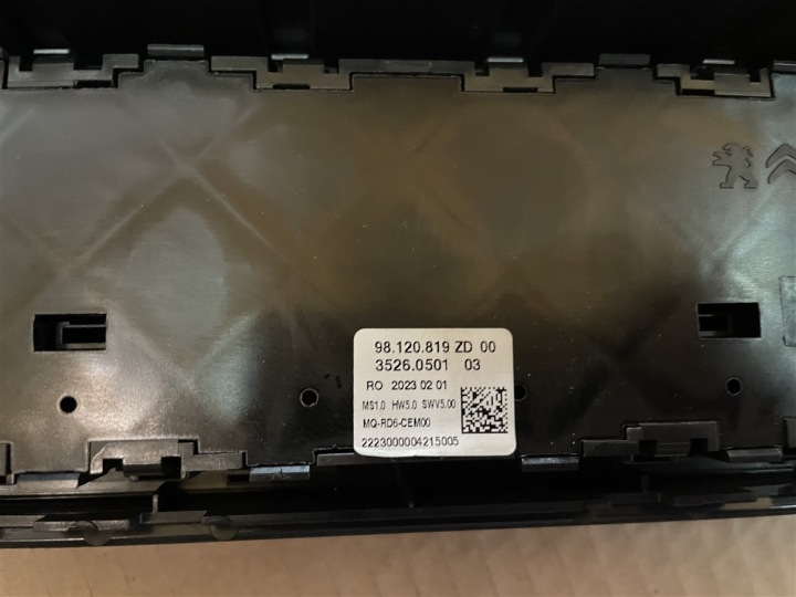 RADIO ÉCRAN MONITEUR 9818777680 9836586480 PEUGEOT EXPERT 3 III