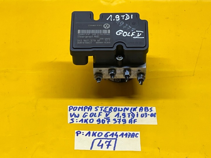 CONTRÔLEUR POMPE ABS VW GOLF V 1,9 TDI 03-08R 1K0907379AF 1K0907379 AF