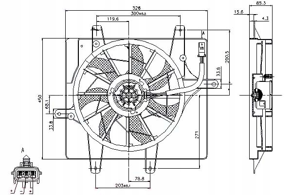 NISSENS VENTILATEUR DE RADUATEUR (AVEC OBUDOWA) CHRYSLER photo 1 - milautoparts-fr.ukrlive.com