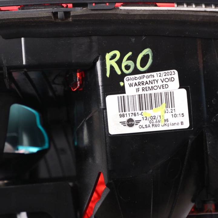 MINI COUNTRYMAN R60 PHARE GAUCHE ARRIÈRE ARRIÈRE 9811761