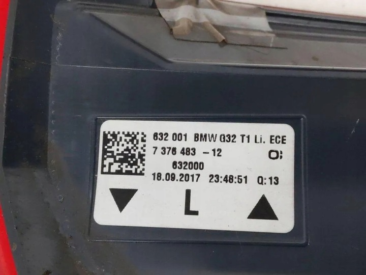 ENSEMBLE PHARE ARRIÈRE BMW 5 GRAN TURISMO (F07) 7376483 3.0L GASOLINE 2018