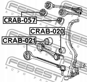 BLOQUE SILENCIOSO PALANCA CRAB-057 FEBEST CHRYSLER DODGE 