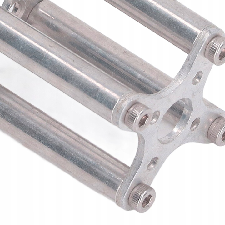 ARGENTÉ BEZSZCZOTKOWY POIGNÉE KRZYZOWY MOTEUR STOP ALUMINIUM X TYPE SUPPORTS VERS 4045