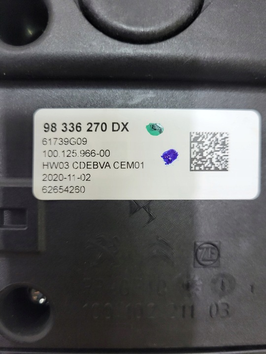 SELECTOR PALANCA DEL CAMBIO DE MARCHAS DE TRANSMISIÓN PEUGEOT 3008 5008 CITROEN 98336270DX 