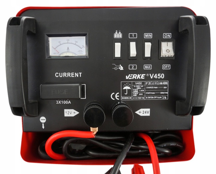 CHARGEUR AVEC ROZRUCHEM AUTOMOBILE 320A CHARGEUR AKUMULATOROW DÉMARRAGE
