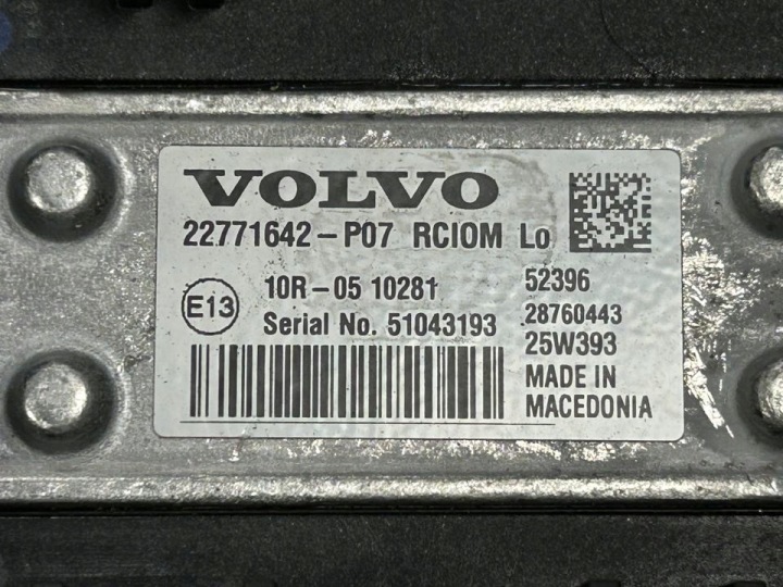 UNITÉ GESTIONNAIRE 22771642 RCIOM VOLVO TRUCKS FH III 2025