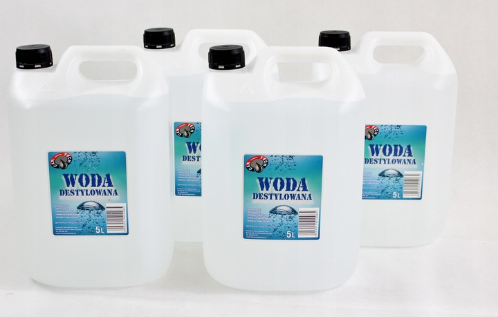 DE AGUA DESTYLOWANA 4 X 5L 20L 