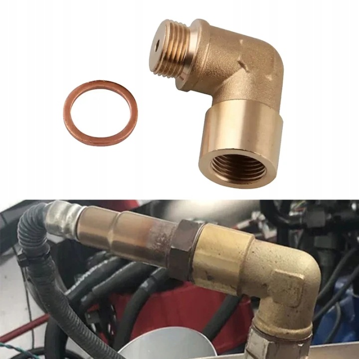 ÉMULATEUR ANGULAIRE 90° SONDE LAMBDA EN LAITON RONDELLE CHECK ENGINE BLAD P0420