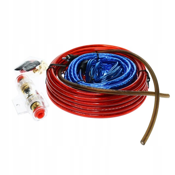 1 JUEGO AUTO SPRZET AUDIO SUBWOOFER AMP CABLE POLACZENIOWY W/ 