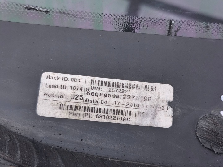 JEEP CHEROKEE KL 2015 GLACE LATÉRALE ARRIÈRE 68102216AC