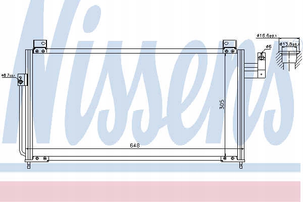RADIATEUR CLIMATISATION NISSENS 94705 BK2J61480