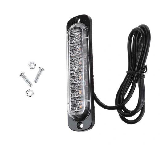 4 FARO LUZ DE POSICIÓN STROBO 6 DIODO LUMINOSO LED 12V-24V POMARANCZOWA 