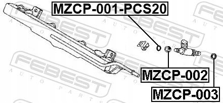 FORRO BOQUILLA MZCP-001-PCS20 FEBEST LEXUS 