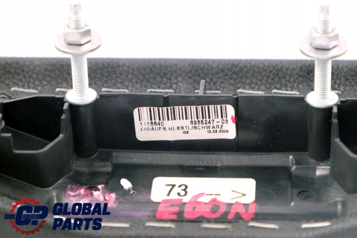BMW E60 E61 LCI ACCOUDOIR COUVERCLE CONSOLES ARRIÈRE NOIR 6985247