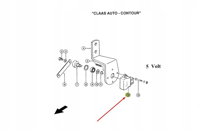 POTENCJOMETR/CZUJNIK ELECTRICAL CLAAS 0000111100 