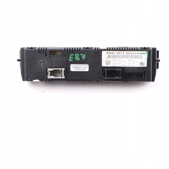 BMW E87 E90 E91 PANNEAU COMMANDE CONDUIT D'AIR CLIMATISATION 9224545