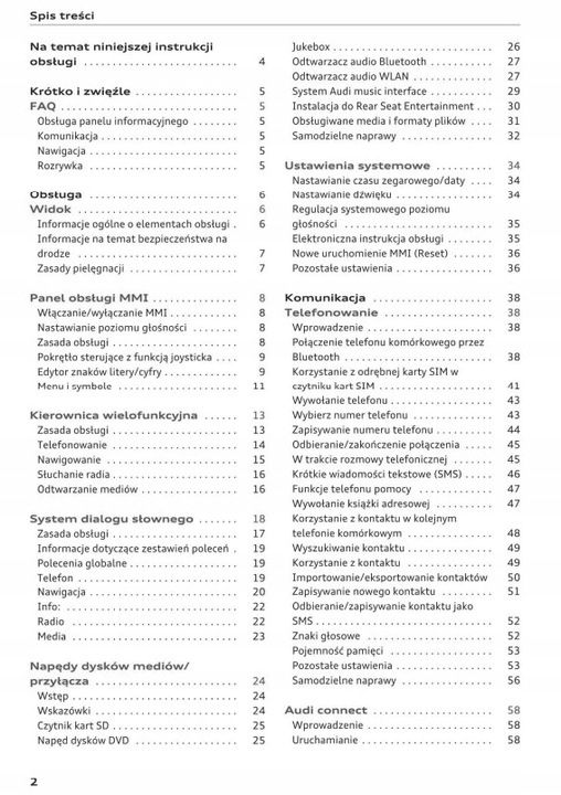 AUDI MMI PLUS NAVEGACIÓN I RADIO Q3 MANUAL OBSL 