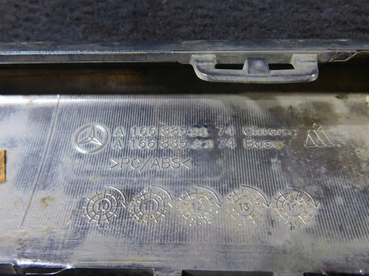 MERCEDES ML 166 CHROME DIFFUSEUR PARE-CHOCS ARRIÈRE ARRIÈRE