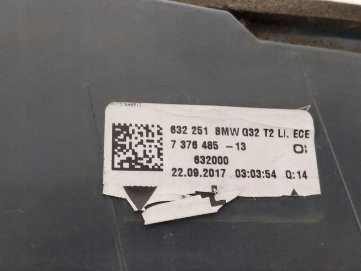 ENSEMBLE PHARE ARRIÈRE BMW 5 GRAN TURISMO (F07) 7376483 3.0L GASOLINE 2018
