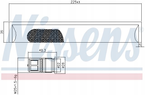 NISSENS 95576 DÉSHYDRATEUR CLIMATISATION