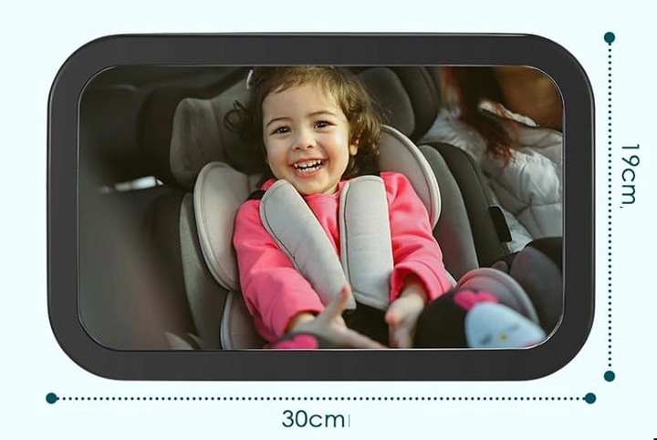 ESPEJO PARA CONTROL HIJOS EN SAMOCHODZIE AUTO WYRAZNE I BEZPIECZNE 360 