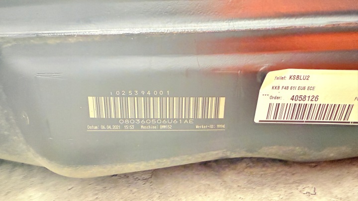 BMW F48 X1 RÉSERVOIR RÉSERVOIR CARBURANTS ESSENCE LCI LIFT 61L EUROPE 7300463 7482653