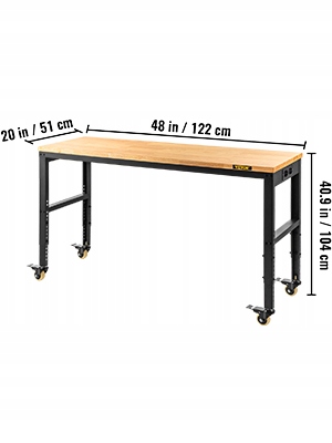 VEVOR BANCADA WARSZTATOWY NASTAWNY 122X51X104CM 