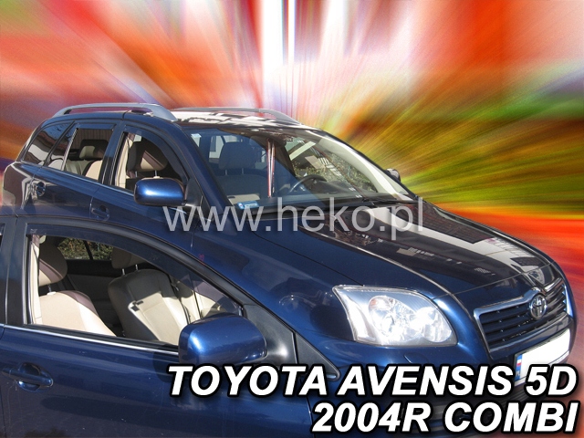 SIDE-WINDOW DEFLECTORS TOYOTA AVENSIS II T25 4/5 DOOR SEDAN/STATION WAGON 2003-2009R. PRZODY photo 2 - milautoparts-fr.ukrlive.com