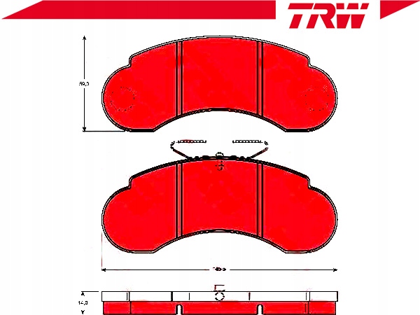 PADS BRAKE MERCEDES FRONT MB100 87-96 TRW photo 3 - milautoparts-fr.ukrlive.com