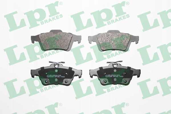 DISCOS ZAPATAS PARTE TRASERA LPR FORD FOCUS 3 TURNIER 