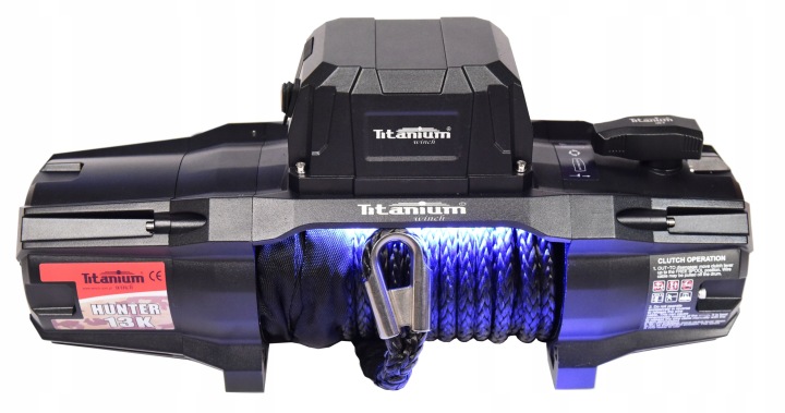 WYCIAGARKA TITANIUM WINCH HUNTER 13000 LBS 12V 5,9T ARRÊT ROAD REMORQUE