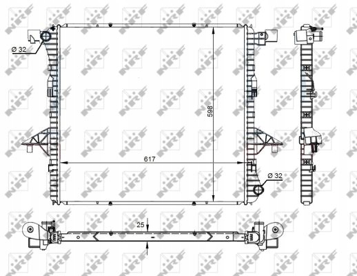 RADUADOR VW AMAROK 2.0TSI- TDI- BITDI 10- 