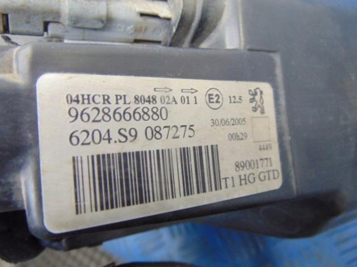 PEUGEOT 206 PROJECTEUR GAUCHE 9628666880
